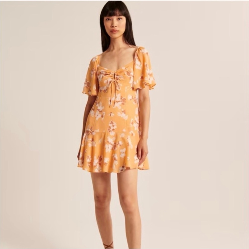 Abercrombie & Fitch Yellow Floral Dress